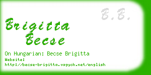 brigitta becse business card